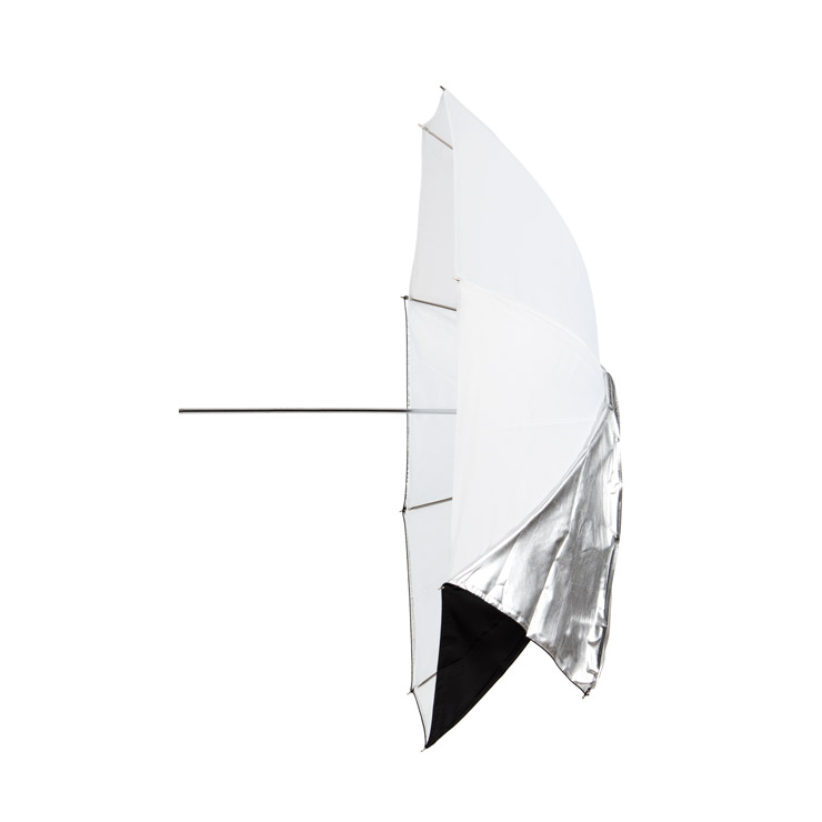 Odrazný deštník 2-v-1 102cm , stříbrný / transparentní , Godox | Godox.cz